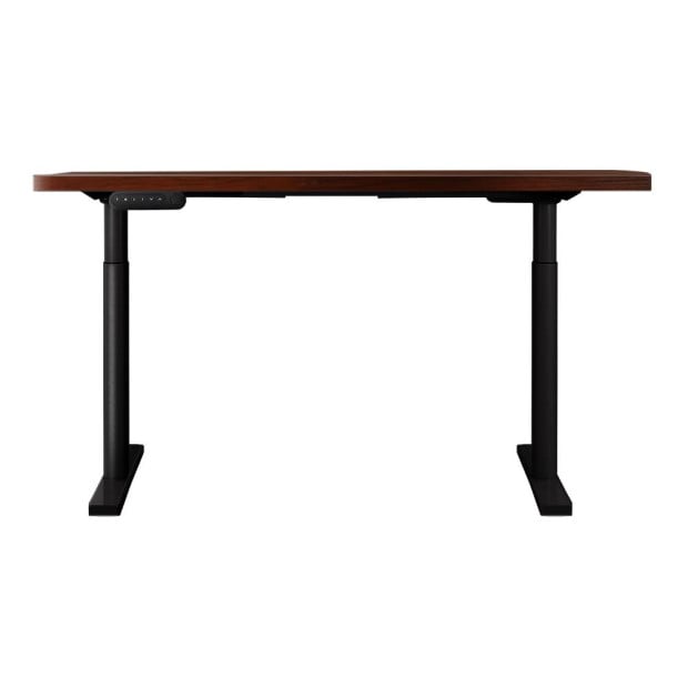 Electric Standing Desk Adjustable Sit Stand Desks Black Walnut 140cm Image 4