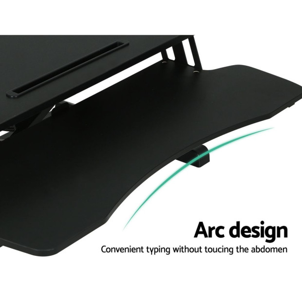 Standing Desk Riser Height Adjustable Sit Stand Office Laptop Desktop Image 6