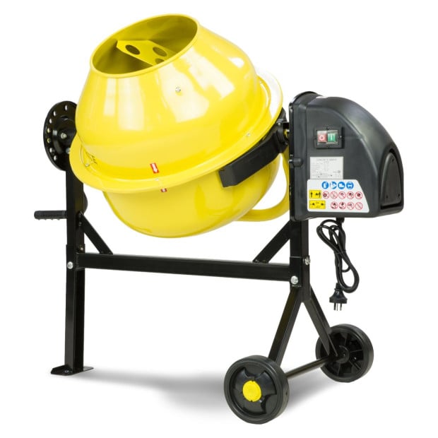 Kartrite Portable 63L Cement Concrete Mixer Dual Mix Blades & Tipper Lock 220W Image 2