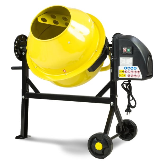 Kartrite Portable 63L Cement Concrete Mixer Dual Mix Blades & Tipper Lock 220W Image 4