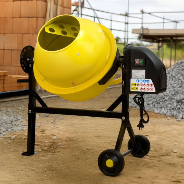 Kartrite Portable 63L Cement Concrete Mixer Dual Mix Blades & Tipper Lock 220W Image 10
