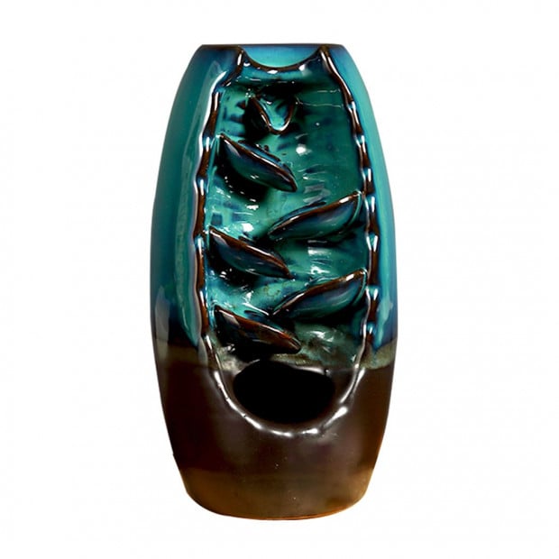 Mountain Waterfall Smoke Backflow Ceramic Incense Burner Cones Holder Image 2