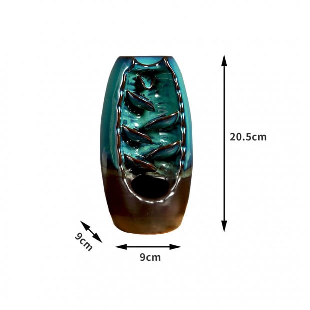 Mountain Waterfall Smoke Backflow Ceramic Incense Burner Cones Holder Image 3