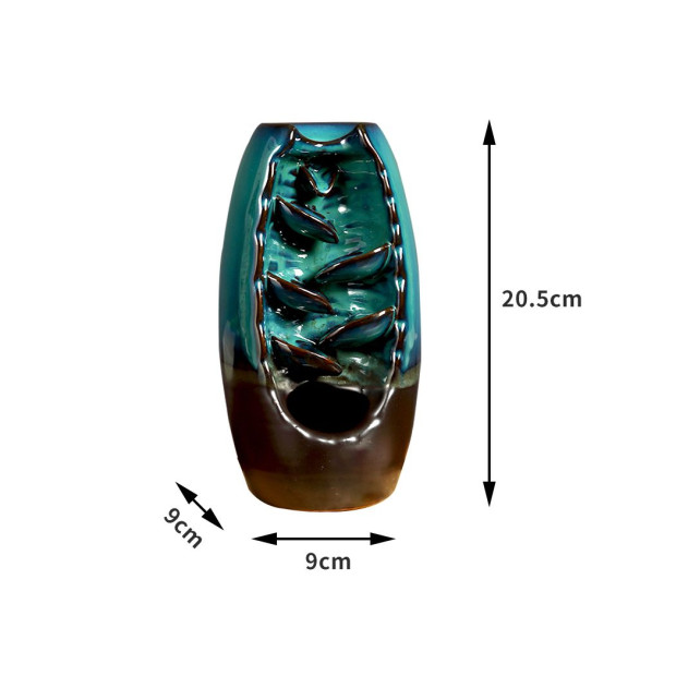 Incense Burner Mountain Waterfall Smoke Ceramic Cone Holder Image 3