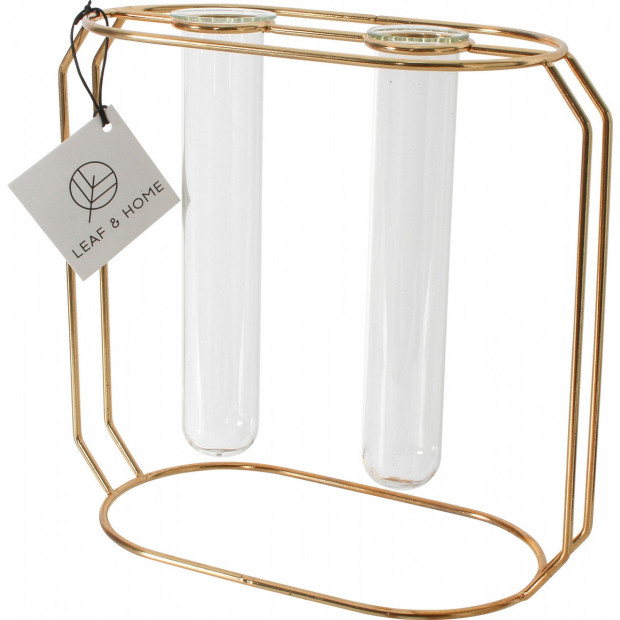 Duo Beaker Plant Stand 21x20x10cm Gold