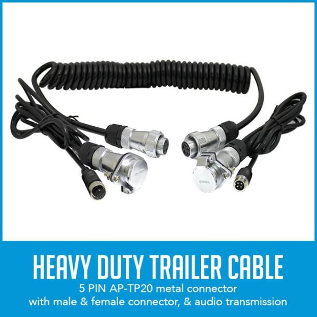 7 inch HD Monitor 4pin System CCD Reversing Camera Kit 12v 24v White Image 6