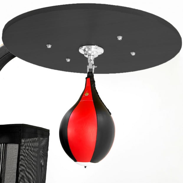 Powertrain Home Gym Multi Station with 110lb Weights, Boxing Punching Bag, and Speed Bag Image 14