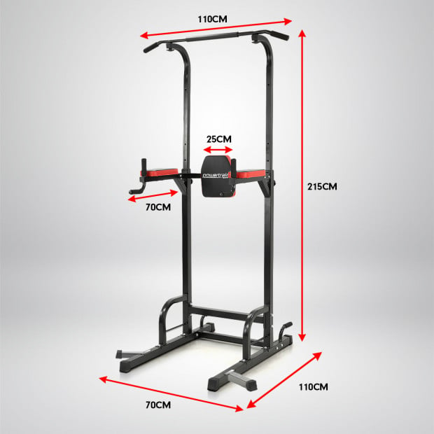 Pull Up Station Chin Up Power Tower for Leg Raises and Dips Image 6