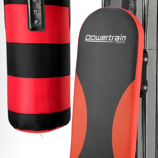Powertrain Home Gym Multi Station with 110lb Weights, Boxing Punching Bag, and Speed Bag Image 15