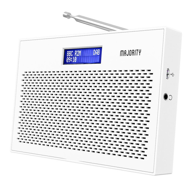 Majority Histon Compact Dab & Fm Radiowhite