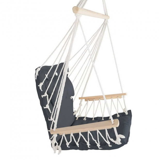 Hammock Hanging Swing Chair - Grey Image 3