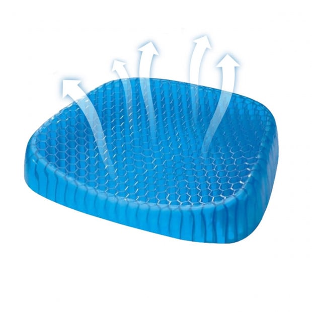 Easy Wash Honeycomb Cool Gel Seat Cushion Image 2