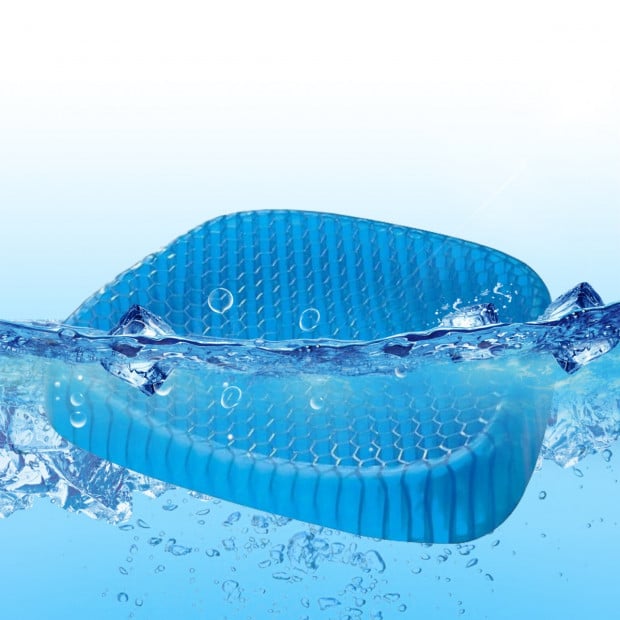 Easy Wash Honeycomb Cool Gel Seat Cushion Image 5
