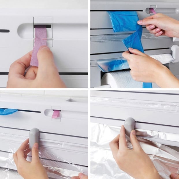 6in1 Multi-funtional Kitchen Organizer Dispenser Image 2