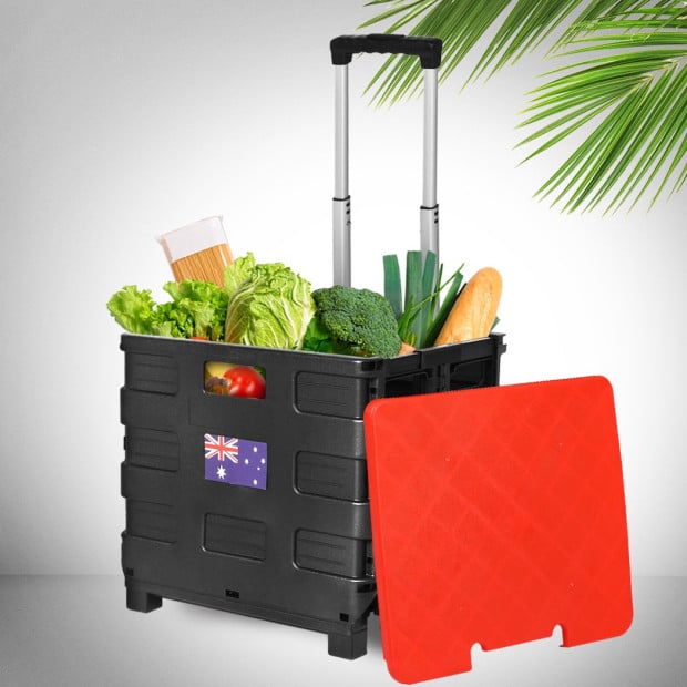 Foldable Shopping Cart Trolley Pack & Roll  Crate Portable Image 7