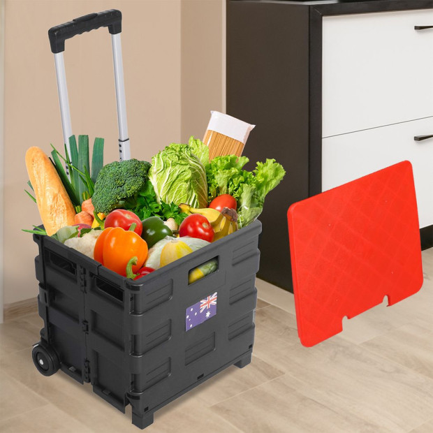 Foldable Shopping Cart Trolley Pack & Roll  Crate Portable Image 8