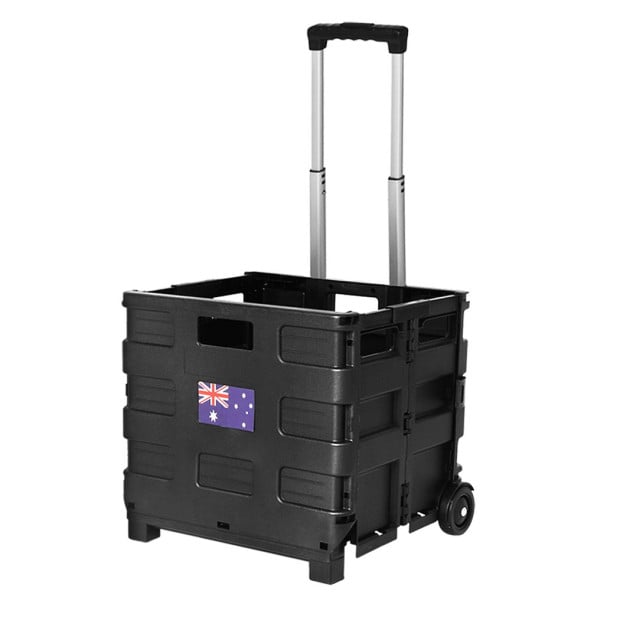 Foldable Shopping Cart Trolley Pack & Roll  Crate Portable