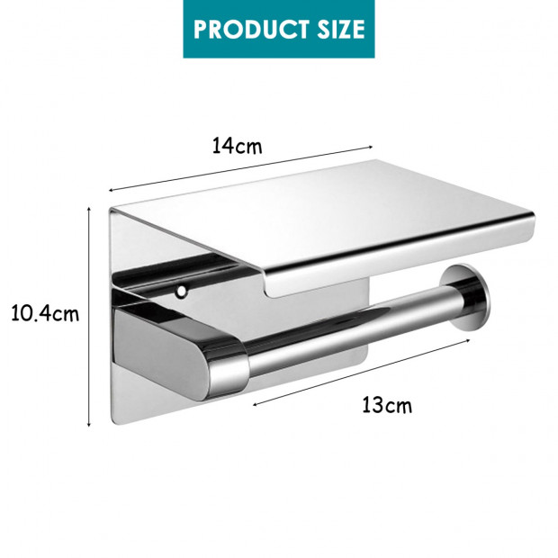 304 Stainless Steel Toilet Paper Roll Holder Image 6