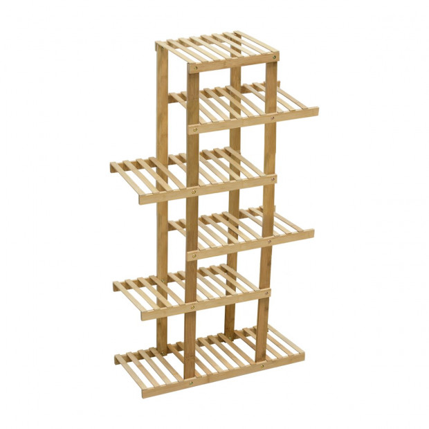6 Tiers Bamboo Plant Flower Stand Shelf
