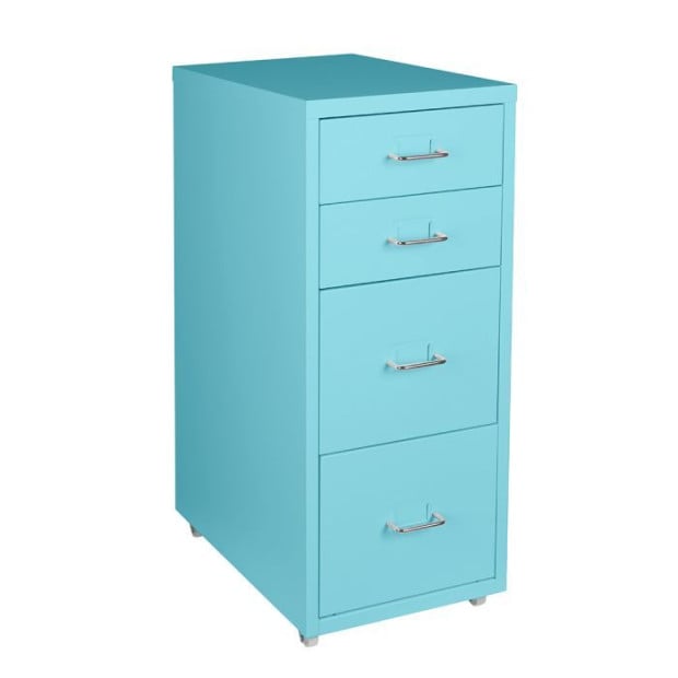 Filing Cabinet Storage Cabinets Steel Metal Home School Office Organise 4 Drawer Image 2