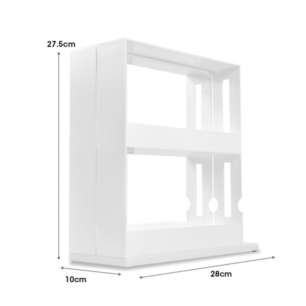 Rack Storage Slide Cabinet Pantry Kitchen Shelf Spice Jars Can Holder Image 5
