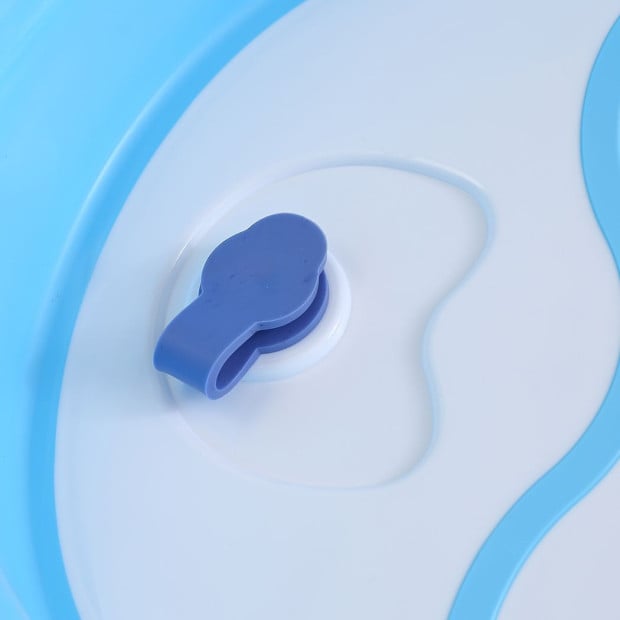 Baby Bath Tub Infant Toddlers Folding Safety Bathing ShowerBlue Image 6
