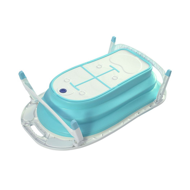 Baby Bath Tub Infant Toddlers Foldable Bathtub Folding Safety Bathing Shower GN Image 4