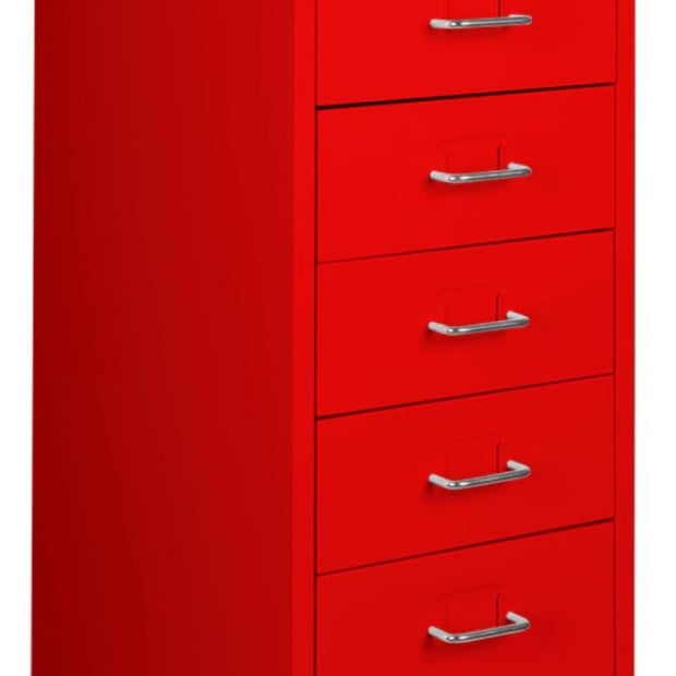 Filing Cabinet Files Storage Cabinets Steel Rack Home Office 5 Drawer Image 6