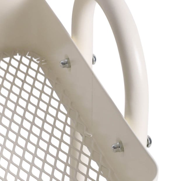 4 Tiers Kitchen Trolley Cart Steel Storage Rack Shelf Organiser White Image 5