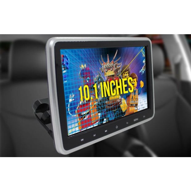 10.1in TFT Active Headrest Car DVD Player 1080P Screen USB SD Image 4