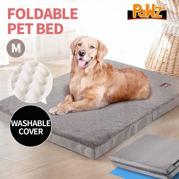 Pet Bed Grey Polyester Size M