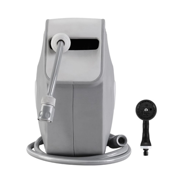 20M Retractable Water Hose Reel Garden Storage AutoRewind Spray Gun Image 3