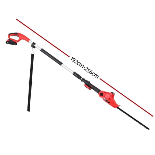 Cordless Pole Hedge Trimmer Garden Pruner Electric Cutter Image 2
