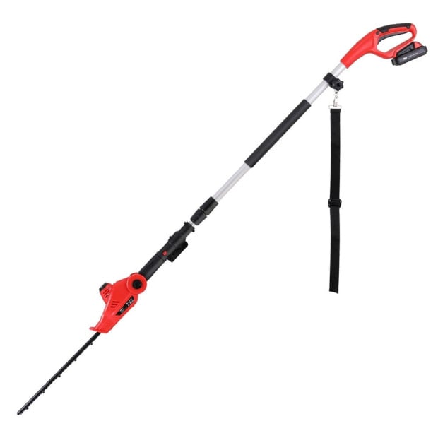 Cordless Pole Hedge Trimmer Garden Pruner Electric Cutter Image 3
