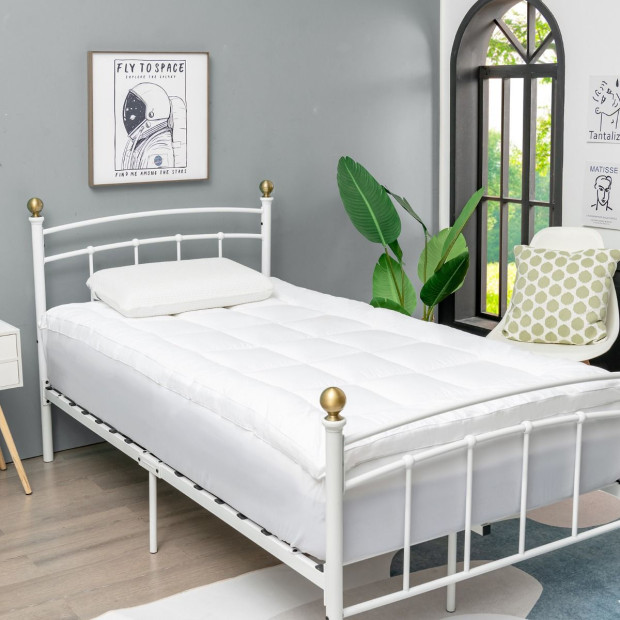 Dust Proof Breathable Mattress Pad For Bedroom King Image 2