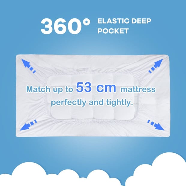 Dust Proof Breathable Mattress Pad For Bedroom King Image 9