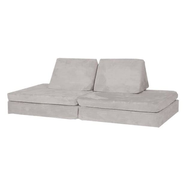 Huddle Kids Modular Play Foam Couch - Grey Image 2