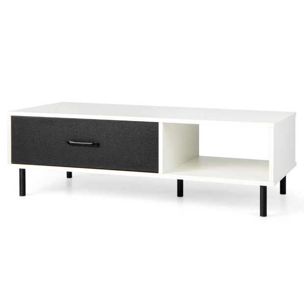 Versatile 2tier Modern Entryway Coffee Table With Pullout Drawer