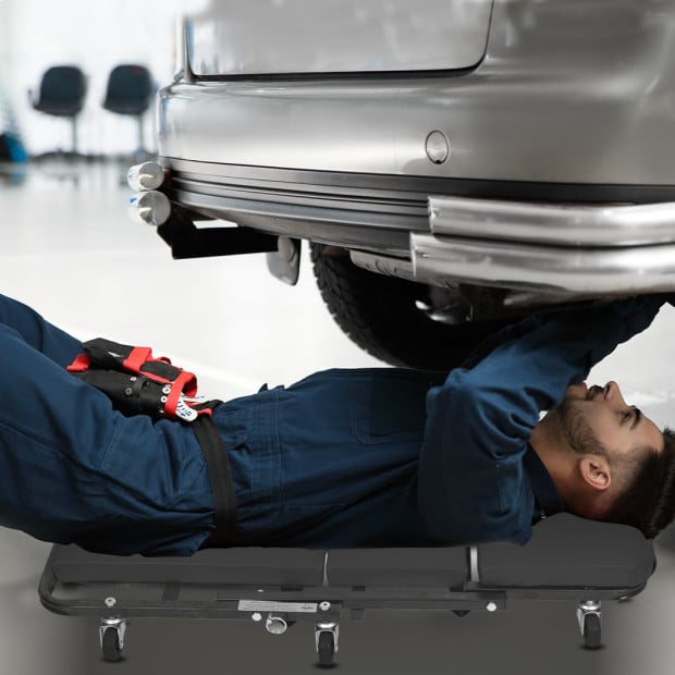 Folding Creeper Mechanic Stool Garage Repair Trolley Laying Workshop Image 8