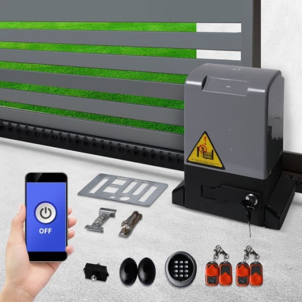 Sliding Gate Opener 1500kg 4M Automatic Motor Remote APP Control Key Pad Kit Image 6
