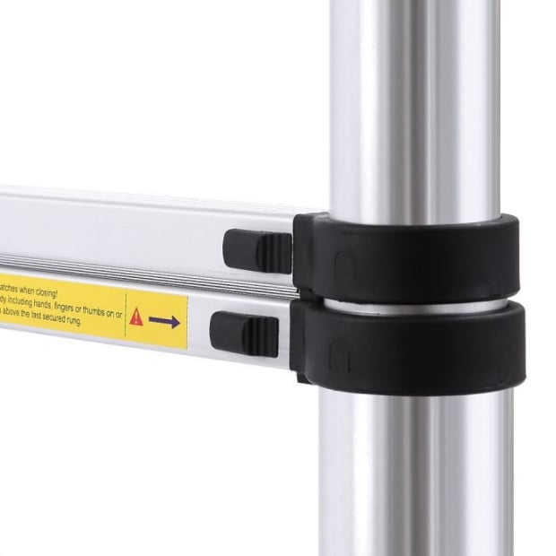 2M Telescopic Aluminium Multipurpose Ladder Extension Alloy Extendable Step Image 5