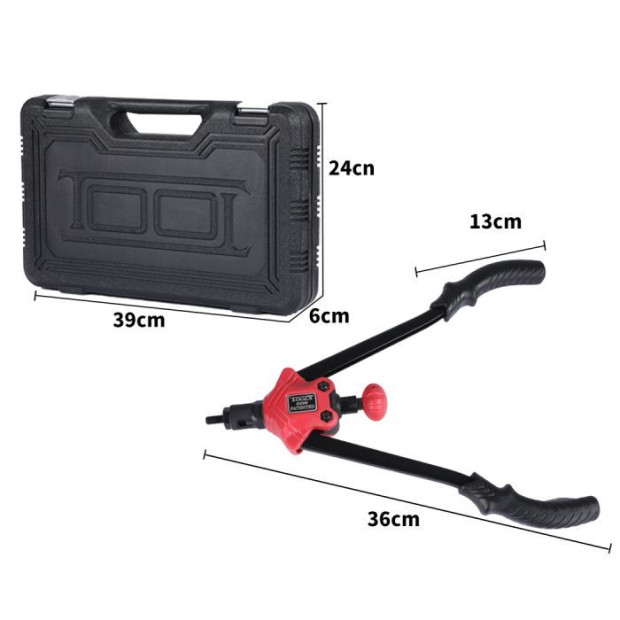 Nut Riveter Kit Heavy Duty Mandrels Riveting Gun Tool Kit Thread M3-M12 230PCS Image 3