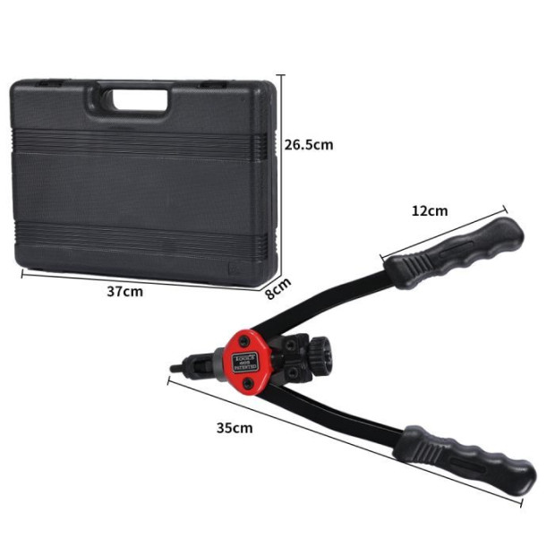 Nut Riveter Kit Heavy Duty Mandrels Riveting Gun Tool Kit Thread M3-M12 430PCS Image 3