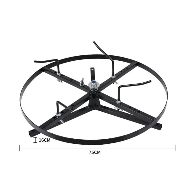 Wire Spinner Dispenser Electric Fence Reel Winder 4 Sizes Steel Image 3