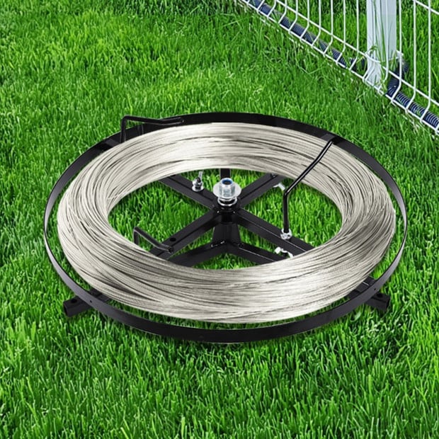 Wire Spinner Dispenser Electric Fence Reel Winder 4 Sizes Steel Image 4