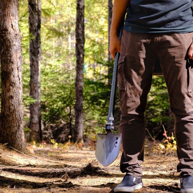 Camping Shovel Folding Outdoor Survival Tools Multifunction Hiking Military Image 8