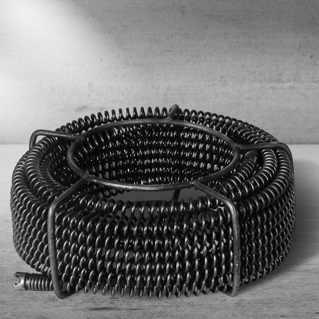 Plumber Drain Snake Pipe Cleaner Pipeline Sewer 12M w 6 Drill Bit Tool Image 7