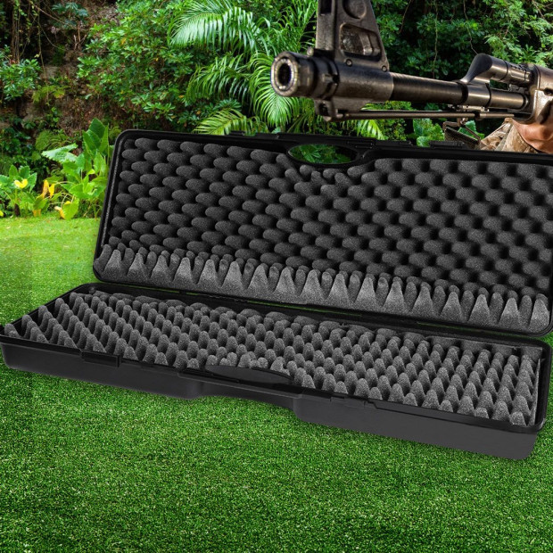 Gun Case Portable Hard Double Shotgun Rifle Hunting Carry Box Waterproof 35 Image 7