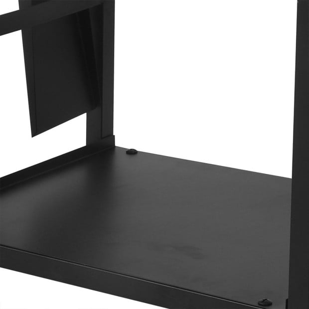 Firewood Rack 4 Fireplace Tools Log Wood Steel Large Holder Storage Image 6