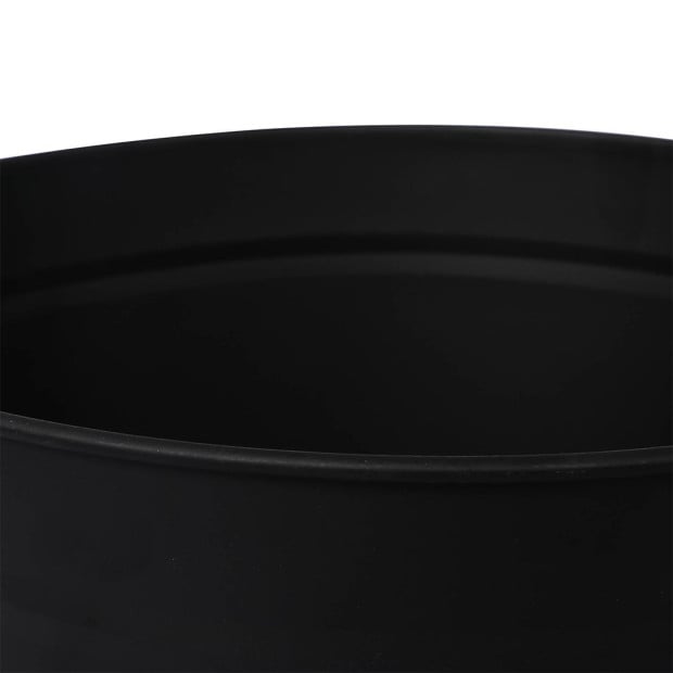 Ash Bucket Shovel Lid Fireplace Tool Coal Wood Log 22L Capacity Image 4